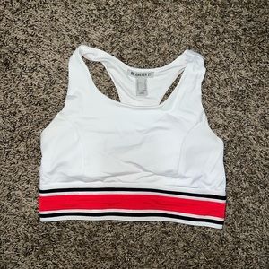 White Sports Bra
